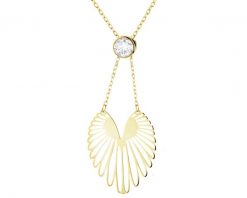 Złoty naszyjnik z cyrkonią - skrzydła. Żółte naszyjniki Apart, z cyrkonią, złote. Za 1,159.00 zł.