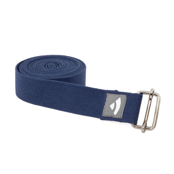 Pasek do jogi bawełniany Bodhi Asana belt XL 3m. Niebieskie paski BODHI, bez wzorów, z bawełny, sportowe. Za 49.99 zł.