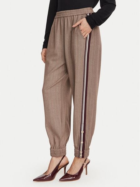 Liu Jo Spodnie materiałowe TF6150 T692A Brązowy Regular Fit. Brązowe spodnie materiałowe Liu Jo, s, bez wzorów, z materiału. Za 649.99 zł.