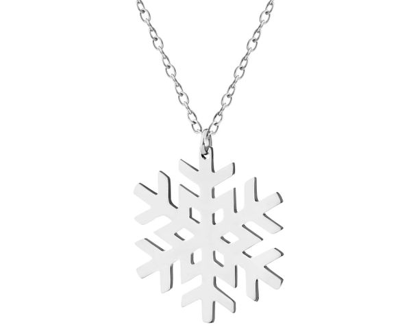Naszyjnik ze stali szlachetnej - śnieżynka. Naszyjniki Elixa, ze stali. W wyprzedaży za 74.50 zł.