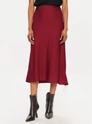 Calvin Klein Spódnica midi K20K207308 Czerwony Slim Fit. Czerwone spódnice Calvin Klein, bez wzorów, z syntetyku, midi. Za 189.99 zł.
