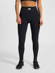 Damskie legginsy Hummel Pulse. Czarne legginsy Hummel, xl, bez wzorów, z dzianiny, z podwyższonym stanem. Za 164.00 zł.