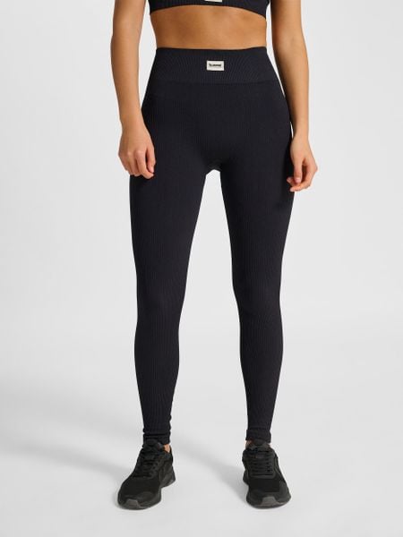 Damskie legginsy Hummel Pulse. Czarne legginsy Hummel, l, bez wzorów, z dzianiny, z podwyższonym stanem. Za 132.50 zł.