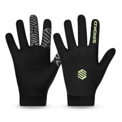 Rękawiczki rowerowe MTB Kolarstwo Siroko MTB Moab Ash. Czarne rękawiczki SIROKO, bez wzorów, z materiału, sportowe. Za 84.00 zł.