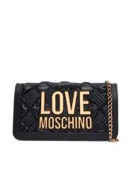 LOVE MOSCHINO Torebka JC5603PP1PL1000A Czarny. Czarne torebki klasyczne Love Moschino, bez wzorów, ze skóry, bez dodatków. Za 699.99 zł.