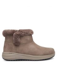 Skechers Śniegowce Waterproof Relaxed Fit: On-The-GO Stellar - Cozy Step 144745/DKTP Brązowy ciemny. Brązowe trapery i śniegowce Skechers, ze skóry. Za 429.99 zł.