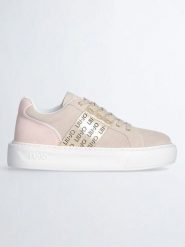 Liu Jo Skórzane sneakersy w kolorze beżowo-złoto-jasnoróżowym rozmiar: 39. Brązowe trampki Liu Jo, bez wzorów, z materiału, bez zapięcia. Za 365.42 zł.