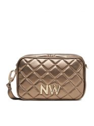 Nine West Torebka CEO-Greenwich-Glam-LX7669 Złoty. Żółte torebki klasyczne Nine West, bez wzorów, z materiału, bez dodatków. Za 279.99 zł.