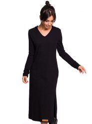 Be Wear Sukienka dresowa w kolorze czarnym rozmiar: M. Czarne sukienki Be Wear, m, bez wzorów, z dresówki, bez kołnierzyka, bez ramiączek, maxi. Za 176.08 zł.