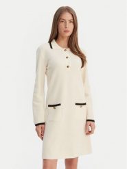 Luisa Spagnoli Sukienka dzianinowa Mariolina 100305 Beżowy Regular Fit. Brązowe sukienki LUISA SPAGNOLI, s, bez wzorów, z dzianiny, bez kołnierzyka, bez ramiączek. Za 1,789.00 zł.