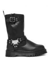 Dr. Martens Botki Anistone HI DM32199001 Czarny. Czarne botki Dr. Martens, bez wzorów, ze skóry, bez obcasa, na płaskiej podeszwie, bez zapięcia. Za 899.99 zł.