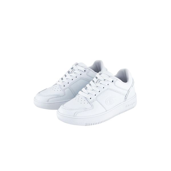 Buty sportowe CHAMPION REBOUND LOW S32415-WW009. Białe obuwie sportowe Champion, bez zapięcia, trekkingowe. Za 135.15 zł.