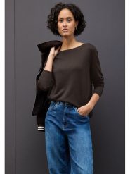 Cecil Sweter w kolorze ciemnobrązowym rozmiar: 40. Brązowe swetry Cecil, bez wzorów, bez ramiączek. Za 91.77 zł.