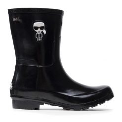 Kalosze KARL LAGERFELD. Czarne kalosze KARL LAGERFELD, bez wzorów. Za 299.99 zł.