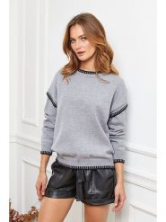 Joséfine Sweter "Brami" w kolorze szarym rozmiar: S. Szare swetry Joséfine, s, bez wzorów, bez ramiączek. Za 146.45 zł.