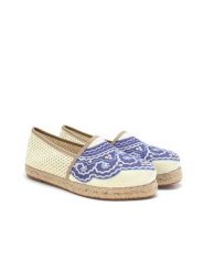 Calceo Espadryle w kolorze kremowo-granatowym rozmiar: 42. Brązowe espadryle Calceo, bez wzorów, bez obcasa, bez zapięcia. Za 167.28 zł.