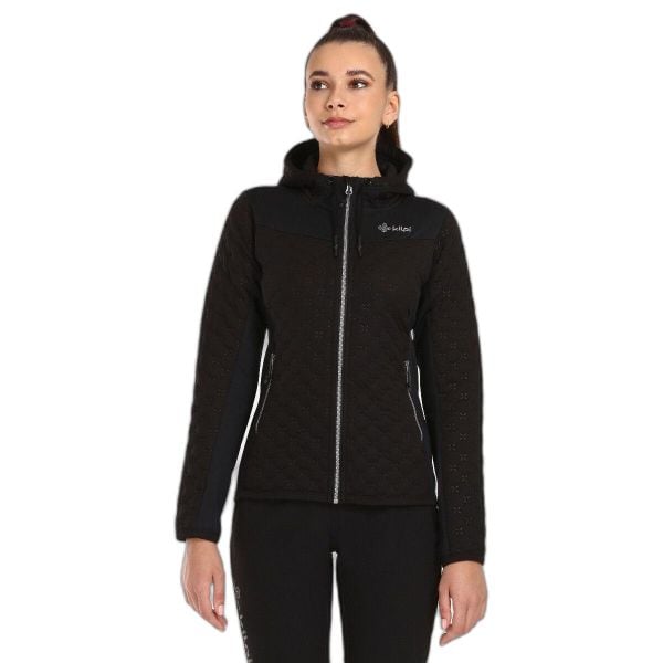 Bluza damska Kilpi Nevia. Czarne bluzy Kilpi, l, bez wzorów, z materiału, z kapturem. Za 267.13 zł.
