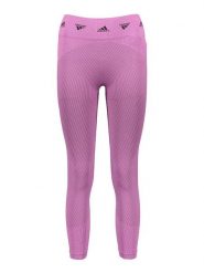 Adidas Legginsy sportowe "AK Brnd" w kolorze fioletowym rozmiar: M. Różowe legginsy Adidas, m, bez wzorów, z materiału, outdoorowe. Za 154.45 zł.