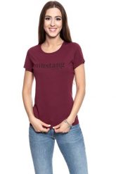MUSTANG T SHIRT DAMSKI Alexia C Print PORT ROYALE 1008395 7193. Czerwone t-shirty Mustang, l, bez wzorów, bez kołnierzyka, bez ramiączek. Za 69.99 zł.