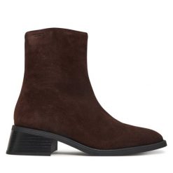 Botki Vagabond Shoemakers. Brązowe botki Vagabond Shoemakers, bez wzorów, bez obcasa, na płaskiej podeszwie, bez zapięcia. Za 719.99 zł.