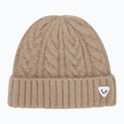 Czapka zimowa damska Rossignol Naya. Brązowe czapki Rossignol, bez wzorów, z elastanu. Za 179.99 zł.