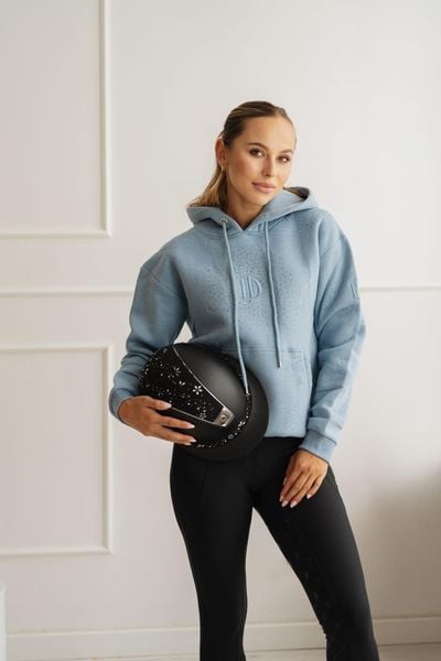Bluza z kapturem JD ATTACK Elowyn. Fioletowe bluzy JD ATTACK, l, bez wzorów, z materiału, z kapturem. Za 239.00 zł.