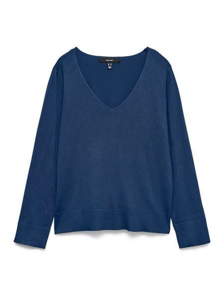 Vero Moda Sweter w kolorze granatowym rozmiar: S. Niebieskie swetry Vero Moda, s, bez wzorów, bez ramiączek. Za 109.95 zł.