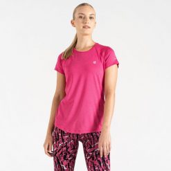 Damska koszulka sportowa szybkoschnąca Corral. Czerwone koszulki sportowe Dare 2b, bez wzorów, z poliesteru, bez ramiączek. Za 154.00 zł.