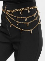 Elisabetta Franchi Pasek na talię CT-22B-62E2-V450 Złoty. Żółte paski Elisabetta Franchi, bez wzorów. Za 2,229.00 zł.