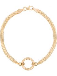 L instant d Or Złota bransoletka "Rounda" z elementem ozdobnym rozmiar: onesize. Żółte bransoletki L instant d Or, złote. Za 1,603.35 zł.
