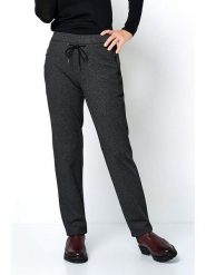 Rosner Spodnie w kolorze antracytowym rozmiar: 42. Czarne spodnie materiałowe Rosner, na imprezę, bez wzorów, z materiału, z podwyższonym stanem. Za 173.99 zł.