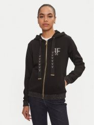 Fracomina Bluza FR24WT9005F44801 Czarny Regular Fit. Czarne bluzy Fracomina, xs, bez wzorów, z syntetyku, bez kaptura. Za 289.99 zł.