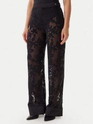 Guess Spodnie materiałowe O5BB00 W4700 Czarny Regular Fit. Czarne spodnie materiałowe Guess, xl, z aplikacjami, z materiału. Za 399.99 zł.