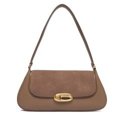 Torebka Calvin Klein. Brązowe torebki klasyczne Calvin Klein, bez wzorów, bez dodatków. Za 529.99 zł.