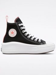 Converse Sneakersy "Chuck Taylor All Star Move Lift" w kolorze czarno-różowym rozmiar: 40. Czarne trampki Converse, bez wzorów, za kostkę, bez zapięcia. Za 268.55 zł.