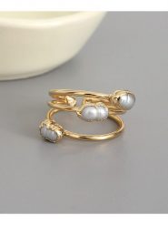 Lodie Silver Pierścionek z perłami rozmiar: onesize. Szare pierścionki Lodie Silver, z perłą, metalowe. Za 83.22 zł.