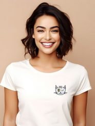 WOOOP Koszulka w kolorze białym rozmiar: XL. Białe bluzki Wooop, xl, bez wzorów, z bawełny, bez kołnierzyka, bez ramiączek. Za 59.45 zł.