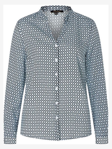 More & More Bluzka w kolorze błękitno-czarnym rozmiar: 46. Czarne bluzki More & More, s, bez wzorów, z wiskozy, klasyczne, bez kołnierzyka, bez ramiączek. Za 113.99 zł.