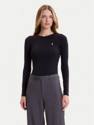 Polo Ralph Lauren Body 4P0490 Czarny Slim Fit. Czarne body Polo Ralph Lauren, s, bez wzorów, z bawełny, bez kołnierzyka, bez ramiączek. Za 479.99 zł.