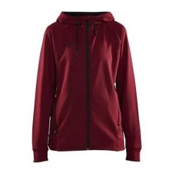 Bluza treningowa damska Craft 1909133488000. Czerwone bluzy Craft, xs, bez wzorów, z kapturem. Za 451.00 zł.