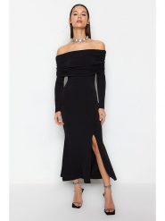 Trendyol Sukienka w kolorze czarnym rozmiar: 36. Czarne sukienki Trendyol, bez wzorów, bez kołnierzyka, bez ramiączek, maxi. Za 78.99 zł.