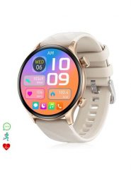 DAM Smartwatch "ZW63" w kolorze złoto-kremowym rozmiar: onesize. Brązowe zegarki DAM, metalowe. Za 350.66 zł.