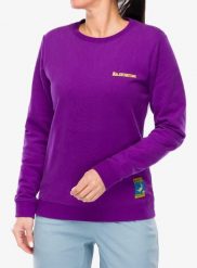Bluza damska bez kaptura La Sportiva Climbing on the Moon Sweatshirt. Fioletowe bluzy La Sportiva, m, bez wzorów, z bawełny, bez kaptura. Za 307.99 zł.