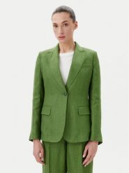 Weekend Max Mara Marynarka Nalut 2515041012 Zielony Regular Fit. Zielone marynarki i żakiety Weekend Max Mara, bez wzorów, ze lnu. Za 1,259.00 zł.