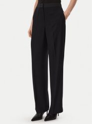 KARL LAGERFELD Spodnie materiałowe B4W10063 Czarny Regular Fit. Czarne spodnie materiałowe KARL LAGERFELD, bez wzorów, z materiału. Za 849.99 zł.