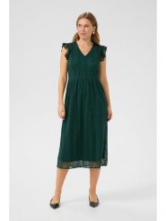 Kaffe Sukienka w kolorze zielonym rozmiar: 40. Zielone sukienki Kaffe, bez wzorów, z koronki, bez kołnierzyka, bez ramiączek, midi. Za 113.99 zł.