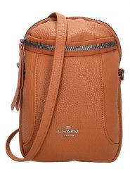 Charm Torebka "New York" w kolorze jasnobrązowym - 13 x 19 x 8 cm rozmiar: onesize. Brązowe torby na ramię Charm, bez wzorów, z materiału, na ramię, bez dodatków. Za 56.99 zł.