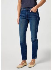 Wrangler Dżinsy - Skinny fit - w kolorze niebieskim rozmiar: W29/L32. Niebieskie jeansy Wrangler, l, z aplikacjami. Za 170.87 zł.