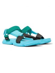 Camper Sandały "Karst" w kolorze błękitnym rozmiar: 37. Niebieskie sandały Camper, bez wzorów, klasyczne, z otwartym noskiem, bez obcasa, bez zapięcia. Za 173.99 zł.