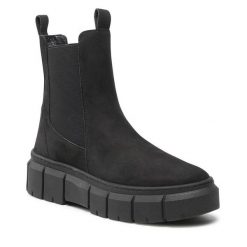 Botki Lasocki. Czarne botki Lasocki, bez wzorów, bez obcasa, na płaskiej podeszwie, bez zapięcia. Za 299.99 zł.